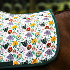 Dreamers & Schemers Deck the Paws Saddle Pad – patterned saddle pad, equestrian gift, horseback riding gear from Dreamers & Schemers Saddle Pads