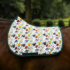 Dreamers & Schemers Deck the Paws Saddle Pad – patterned saddle pad, equestrian gift, horseback riding gear from Dreamers & Schemers Saddle Pads