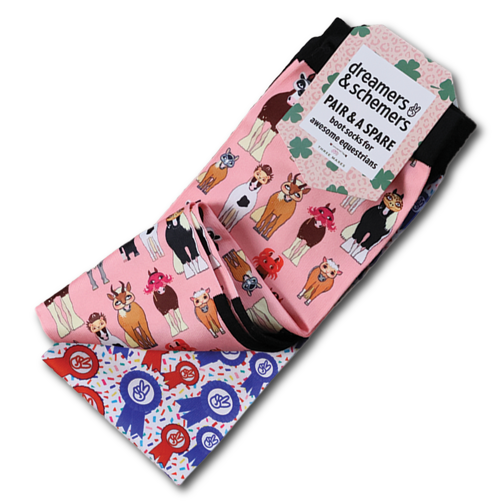 Disguise Pair & A Spare Socks black boot socks in a pack of three with soft breathable knit and flat-seam toe