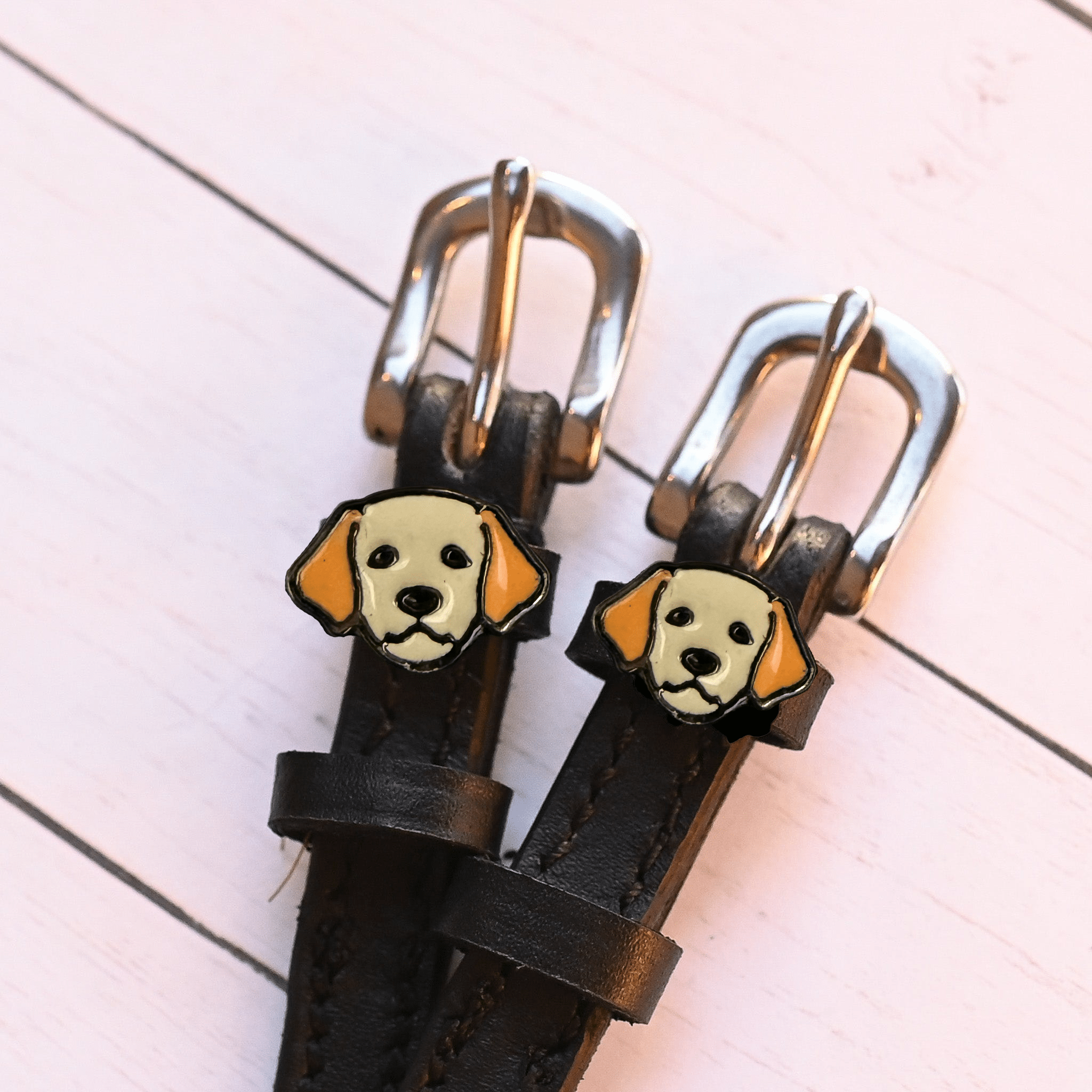 ManeJane Spur Straps Dog - Golden Retriever Spur Straps equestrian boot socks boot socks thin socks riding socks pattern socks tall socks funny socks knee high socks horse socks horse show socks