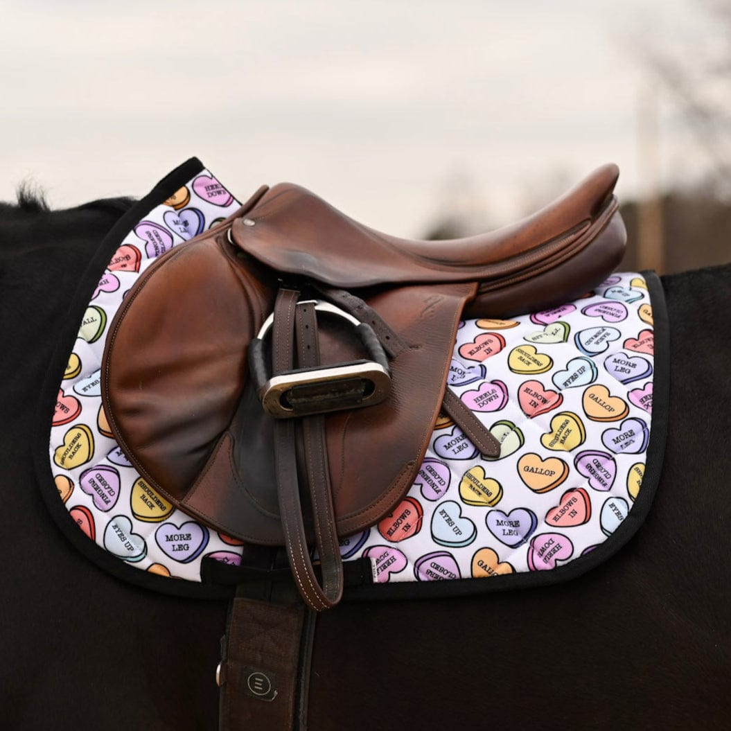 dreamers & schemers Saddle Pad Doing All The Things Saddle Pad equestrian boot socks boot socks thin socks riding socks pattern socks tall socks funny socks knee high socks horse socks horse show socks