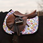 dreamers & schemers Saddle Pad Doing All The Things Saddle Pad equestrian boot socks boot socks thin socks riding socks pattern socks tall socks funny socks knee high socks horse socks horse show socks
