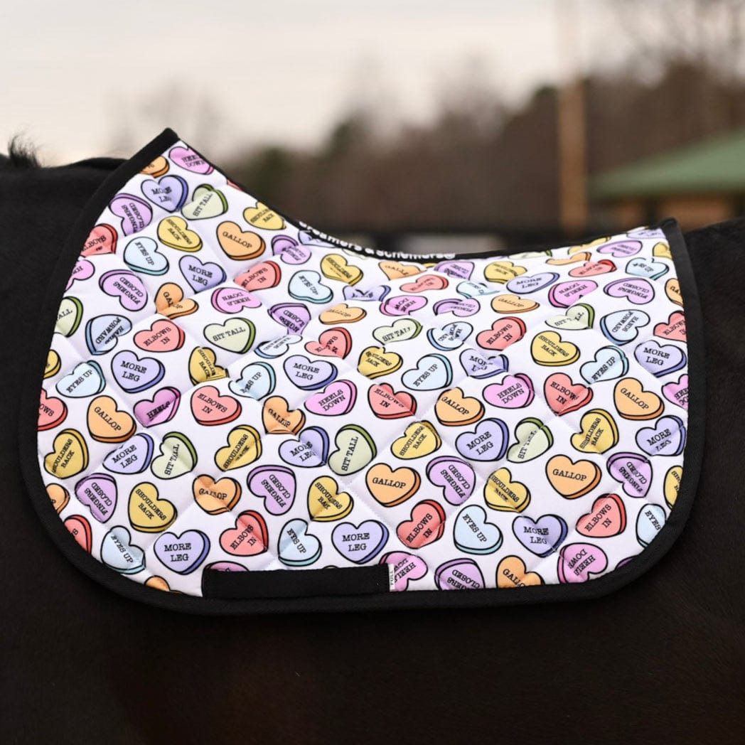 dreamers & schemers Saddle Pad Doing All The Things Saddle Pad equestrian boot socks boot socks thin socks riding socks pattern socks tall socks funny socks knee high socks horse socks horse show socks