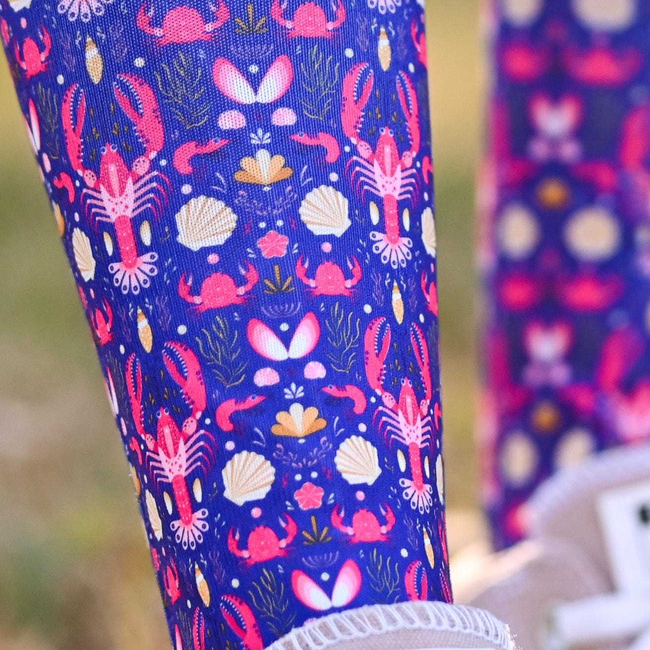 dreamers & schemers Pair & A Spare Don't Be Shellfish Pair & a Spare Socks equestrian boot socks boot socks thin socks riding socks pattern socks tall socks funny socks knee high socks horse socks horse show socks