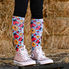 dreamers & schemers Pair & A Spare Don't Bug Me Pair & a Spare Socks equestrian boot socks boot socks thin socks riding socks pattern socks tall socks funny socks knee high socks horse socks horse show socks