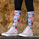 dreamers & schemers Pair & A Spare Don't Bug Me Pair & a Spare Socks equestrian boot socks boot socks thin socks riding socks pattern socks tall socks funny socks knee high socks horse socks horse show socks