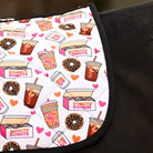 dreamers & schemers Saddle Pad Pony Donuts Saddle Pad equestrian boot socks boot socks thin socks riding socks pattern socks tall socks funny socks knee high socks horse socks horse show socks