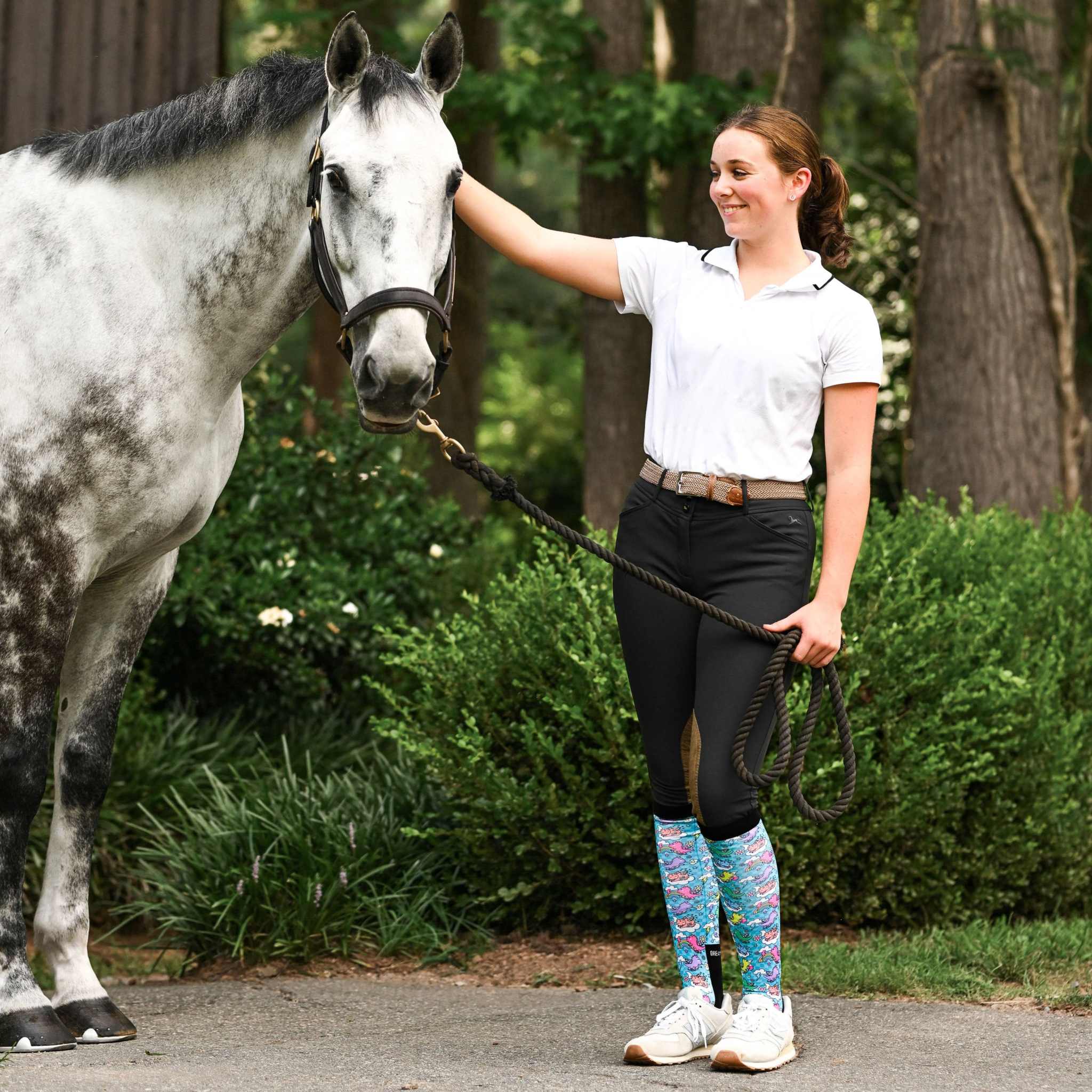 dreamers & schemers Pair & A Spare Dragon Dreams Pair & A Spare Socks equestrian boot socks boot socks thin socks riding socks pattern socks tall socks funny socks knee high socks horse socks horse show socks