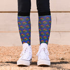 dreamers & schemers Pair & A Spare Dumpster Fire 2.0 Pair & a Spare Socks equestrian boot socks boot socks thin socks riding socks pattern socks tall socks funny socks knee high socks horse socks horse show socks