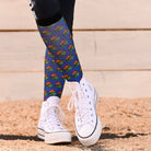 dreamers & schemers Pair & A Spare Dumpster Fire 2.0 Pair & a Spare Socks equestrian boot socks boot socks thin socks riding socks pattern socks tall socks funny socks knee high socks horse socks horse show socks