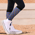 dreamers & schemers Pair & A Spare Dumpster Fire 2.0 Pair & a Spare Socks equestrian boot socks boot socks thin socks riding socks pattern socks tall socks funny socks knee high socks horse socks horse show socks