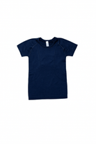 Navy Equitation Tech Short Sleeve Top with sweat-wicking and four-way stretch fabric