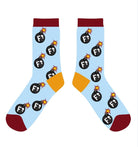 dreamers & schemers Crew Sock Blue/Grey F Bomb Crew equestrian boot socks boot socks thin socks riding socks pattern socks tall socks funny socks knee high socks horse socks horse show socks