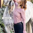 The TackHack For the Rider Final Sale Equitation Tech Long Sleeve Top equestrian boot socks boot socks thin socks riding socks pattern socks tall socks funny socks knee high socks horse socks horse show socks