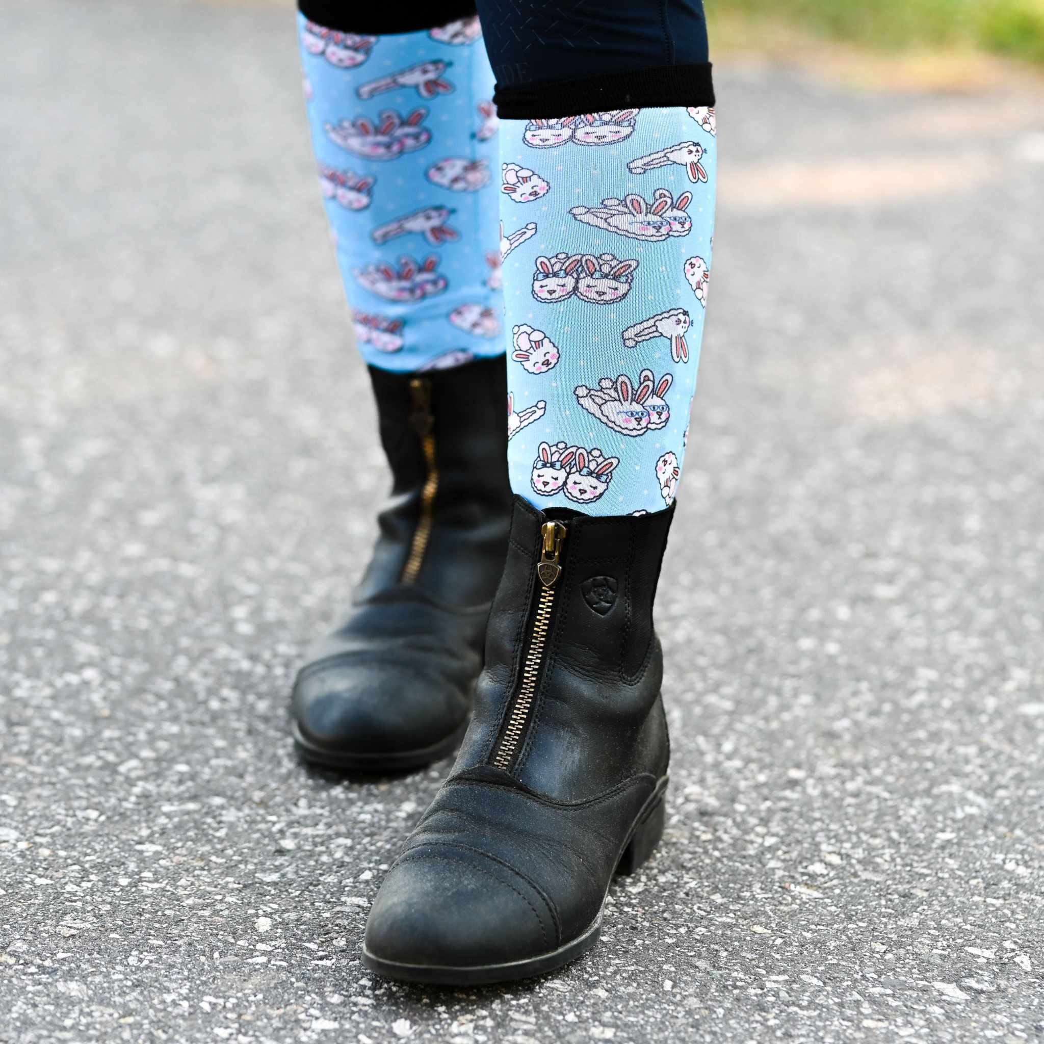 dreamers & schemers Youth Floofy Feet Youth Pair & A Spare Socks equestrian boot socks boot socks thin socks riding socks pattern socks tall socks funny socks knee high socks horse socks horse show socks