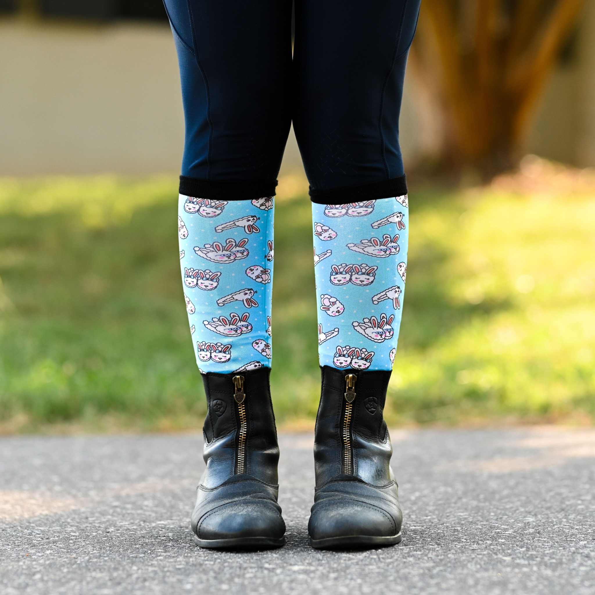 dreamers & schemers Youth Floofy Feet Youth Pair & A Spare Socks equestrian boot socks boot socks thin socks riding socks pattern socks tall socks funny socks knee high socks horse socks horse show socks