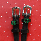 ManeJane Spur Straps Four Leaf Clover Spur Strap equestrian boot socks boot socks thin socks riding socks pattern socks tall socks funny socks knee high socks horse socks horse show socks