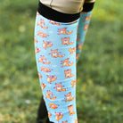 dreamers & schemers Pair & A Spare Foxy Flex Pair & A Spare Socks equestrian boot socks boot socks thin socks riding socks pattern socks tall socks funny socks knee high socks horse socks horse show socks