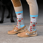 dreamers & schemers Crew Sock Fresh Outta Bucks Crew Socks equestrian boot socks boot socks thin socks riding socks pattern socks tall socks funny socks knee high socks horse socks horse show socks