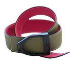 ManeJane Belt Fuchsia/Olive Reversible Leather Belt Strap equestrian boot socks boot socks thin socks riding socks pattern socks tall socks funny socks knee high socks horse socks horse show socks