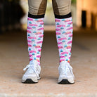 dreamers & schemers Pair & A Spare Glamping Pair & a Spare equestrian boot socks boot socks thin socks riding socks pattern socks tall socks funny socks knee high socks horse socks horse show socks