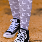 dreamers & schemers Pair & A Spare Grey Unicorn Pair & a Spare equestrian boot socks boot socks thin socks riding socks pattern socks tall socks funny socks knee high socks horse socks horse show socks