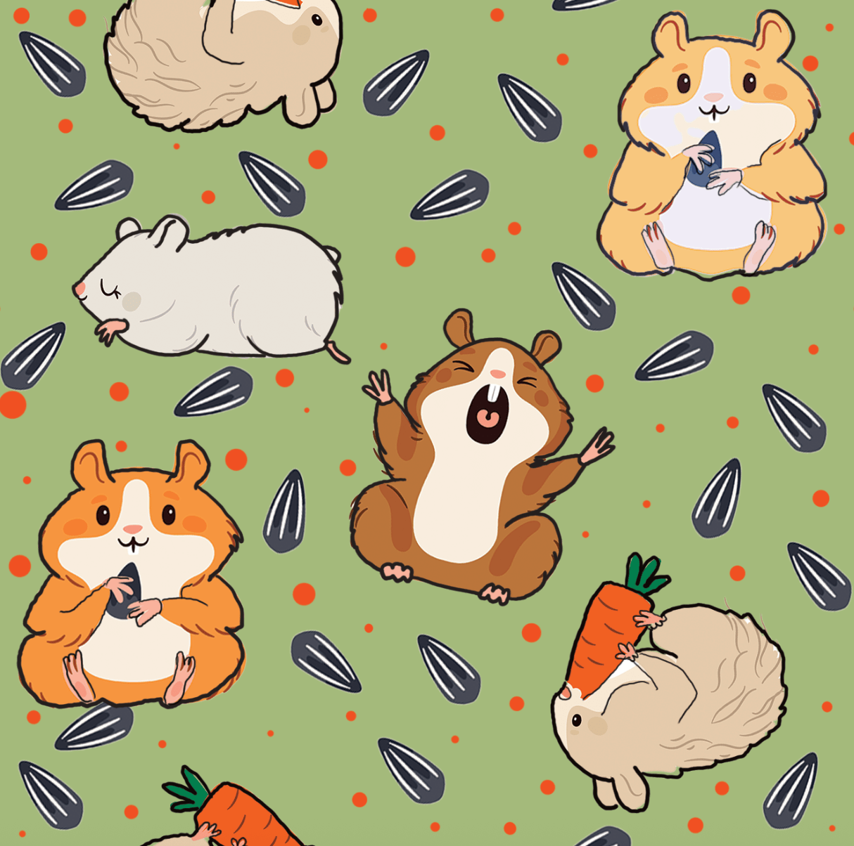 Hamsters Pair & A Spare Socks black top boot socks pack of three with breathable knit and flat-seam toe