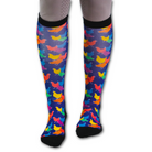 Hens Lens Pair black top boot socks with spare sock pack for adults