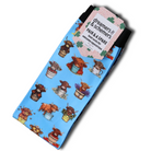 Highland Cow Pair & a Spare equestrian boot socks, by Dreamers & Schemers
