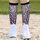 dreamers & schemers Pair of Socks Holiday Crossbones equestrian boot socks boot socks thin socks riding socks pattern socks tall socks funny socks knee high socks horse socks horse show socks