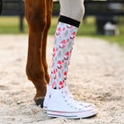 dreamers & schemers Pair of Socks Holiday The Gnome Knows Socks equestrian boot socks boot socks thin socks riding socks pattern socks tall socks funny socks knee high socks horse socks horse show socks