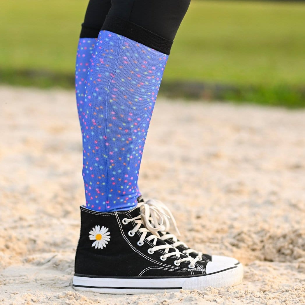 dreamers & schemers Pair of Socks Holiday Twinkle Socks equestrian boot socks boot socks thin socks riding socks pattern socks tall socks funny socks knee high socks horse socks horse show socks