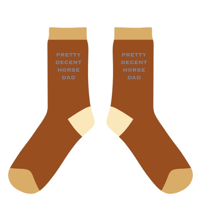 dreamers & schemers Crew Sock Horse Dad Crew Socks equestrian boot socks boot socks thin socks riding socks pattern socks tall socks funny socks knee high socks horse socks horse show socks