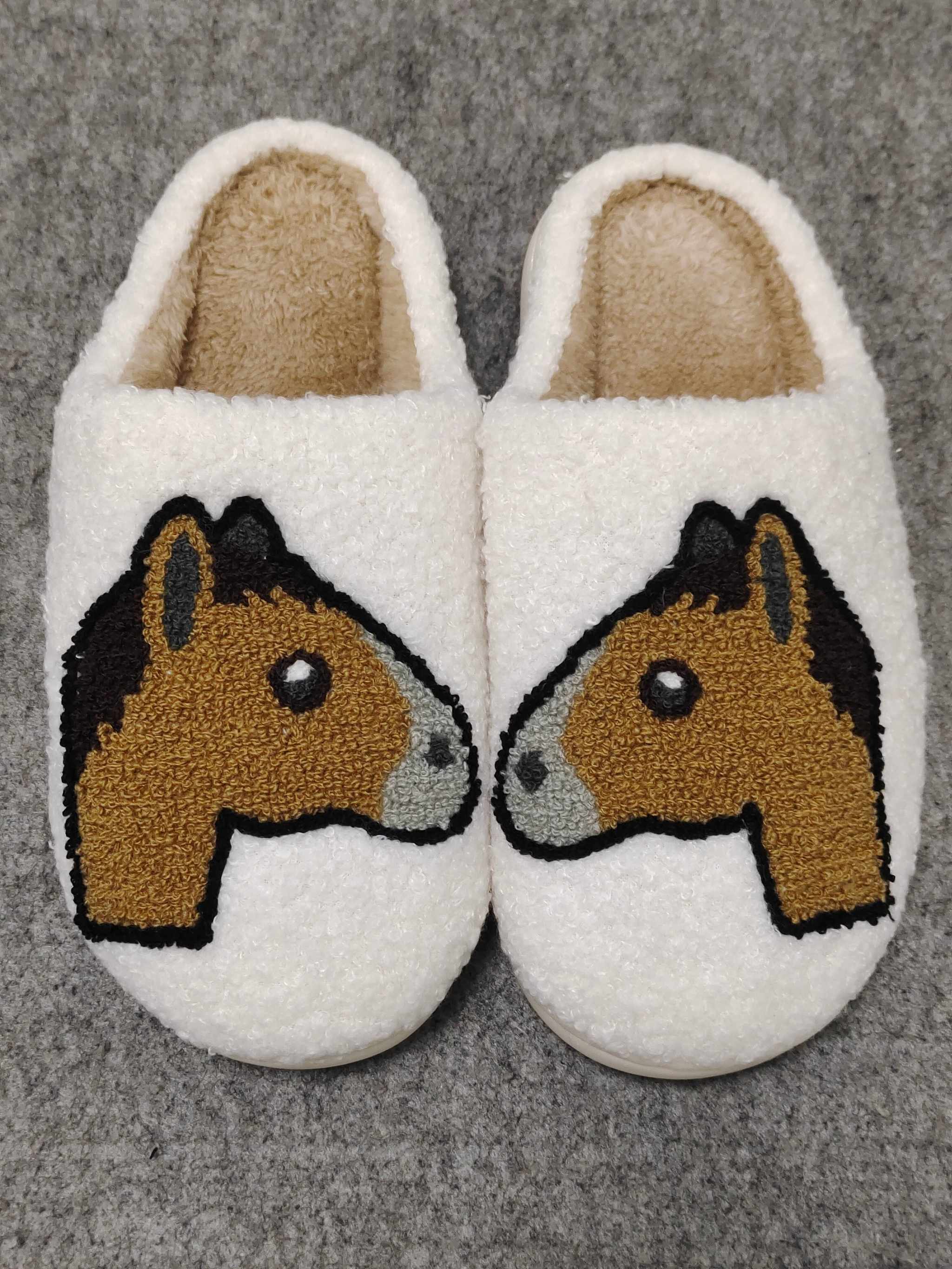 D&S Slipper Horse Head Emoji Slippers equestrian boot socks boot socks thin socks riding socks pattern socks tall socks funny socks knee high socks horse socks horse show socks