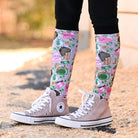 dreamers & schemers Pair & A Spare Horse Show Vacay Pair & a Spare Socks equestrian boot socks boot socks thin socks riding socks pattern socks tall socks funny socks knee high socks horse socks horse show socks