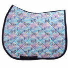 Horsey Dreams Saddle Pad full size with cushy quilting and stylish pattern for everyday riding