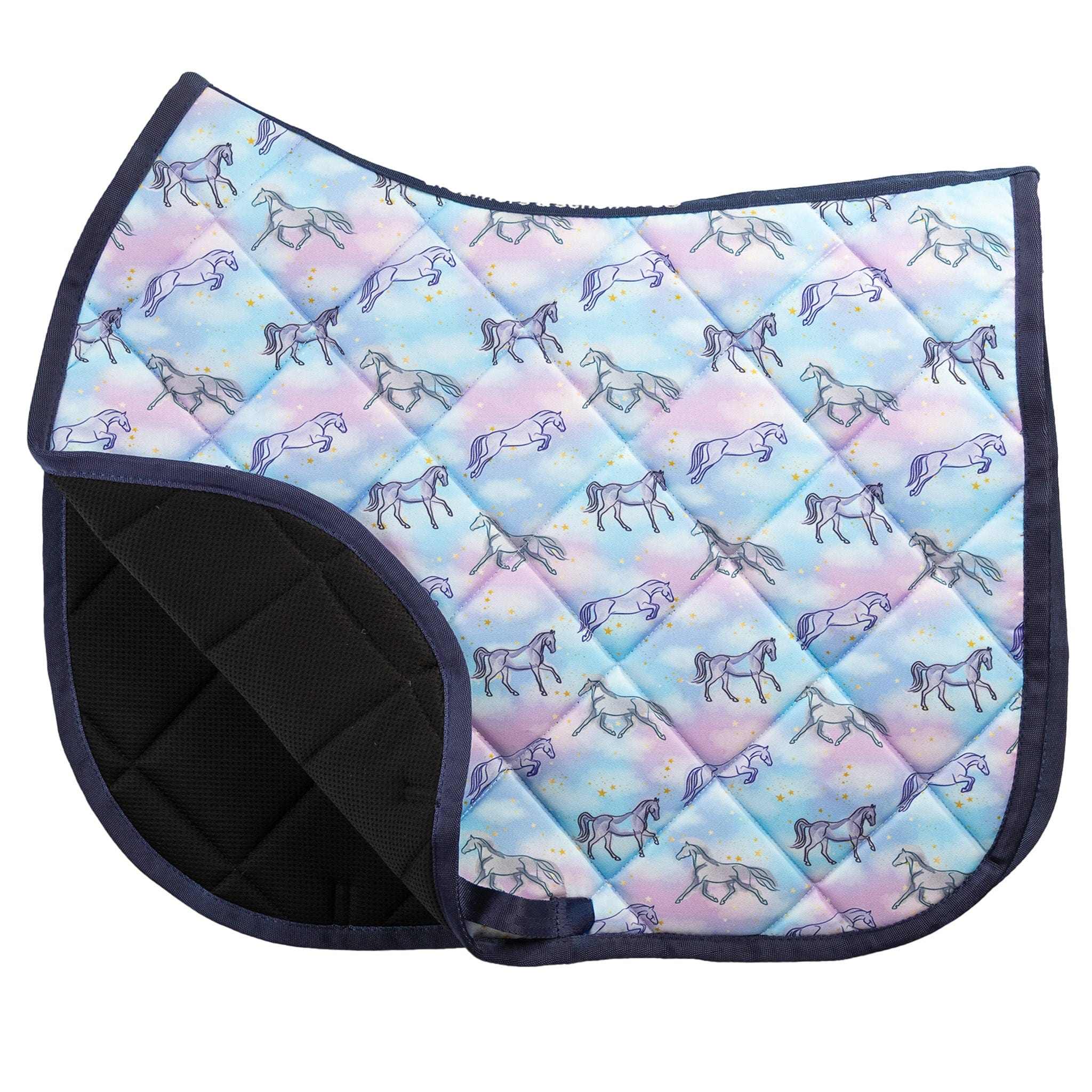 Horsey Dreams Saddle Pad Full size cushioned quilted saddle pad for everyday riding