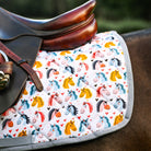 dreamers & schemers Saddle Pad Horsing Around Saddle Pad equestrian boot socks boot socks thin socks riding socks pattern socks tall socks funny socks knee high socks horse socks horse show socks