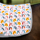 dreamers & schemers Saddle Pad Horsing Around Saddle Pad equestrian boot socks boot socks thin socks riding socks pattern socks tall socks funny socks knee high socks horse socks horse show socks