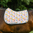 dreamers & schemers Saddle Pad Horsing Around Saddle Pad equestrian boot socks boot socks thin socks riding socks pattern socks tall socks funny socks knee high socks horse socks horse show socks
