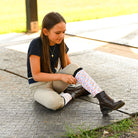 dreamers & schemers Youth Horsing Around Youth Pair & A Spare Socks equestrian boot socks boot socks thin socks riding socks pattern socks tall socks funny socks knee high socks horse socks horse show socks