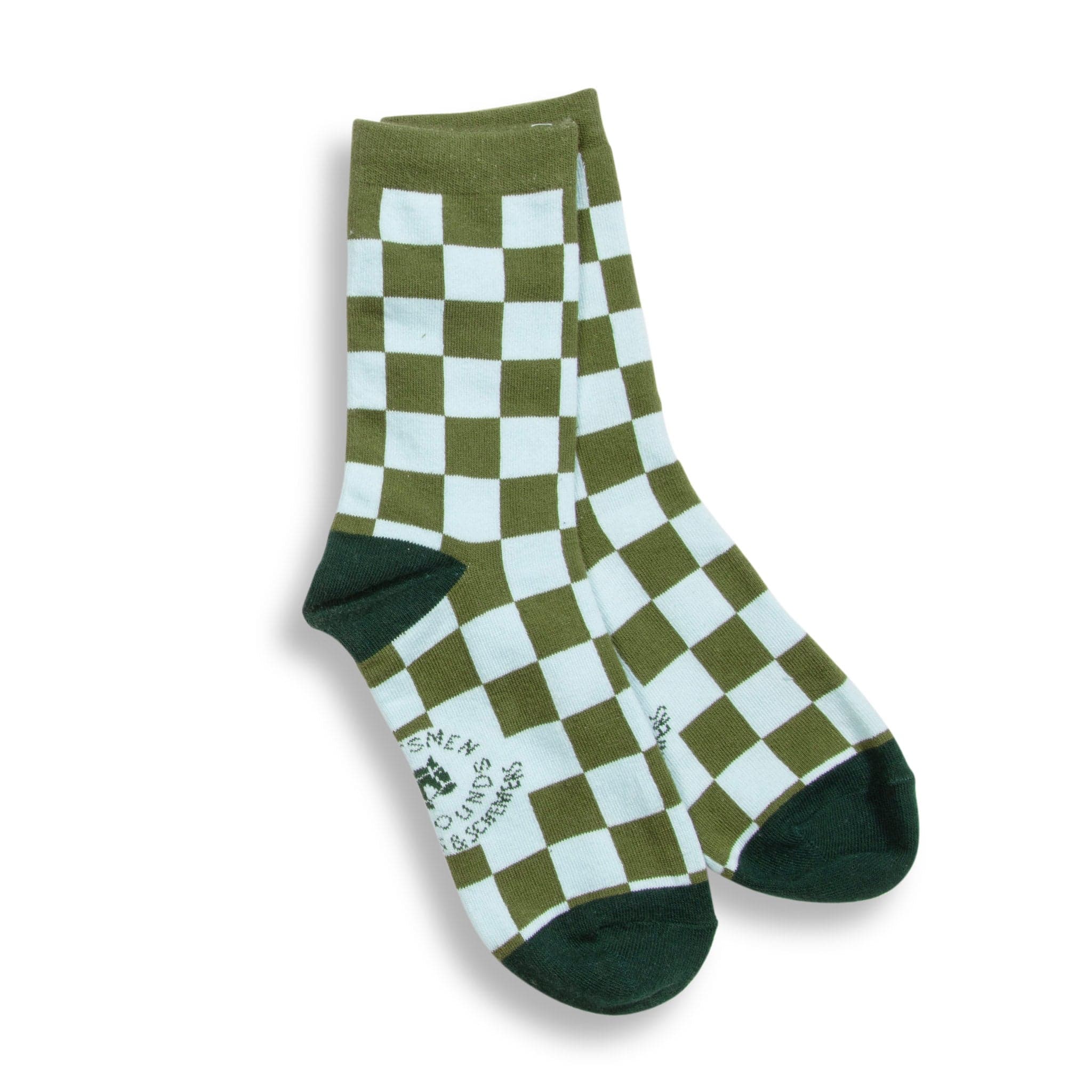 dreamers & schemers Crew Sock OLV/PWD Huntsmen & Hounds Check This Crew Sock equestrian boot socks boot socks thin socks riding socks pattern socks tall socks funny socks knee high socks horse socks horse show socks