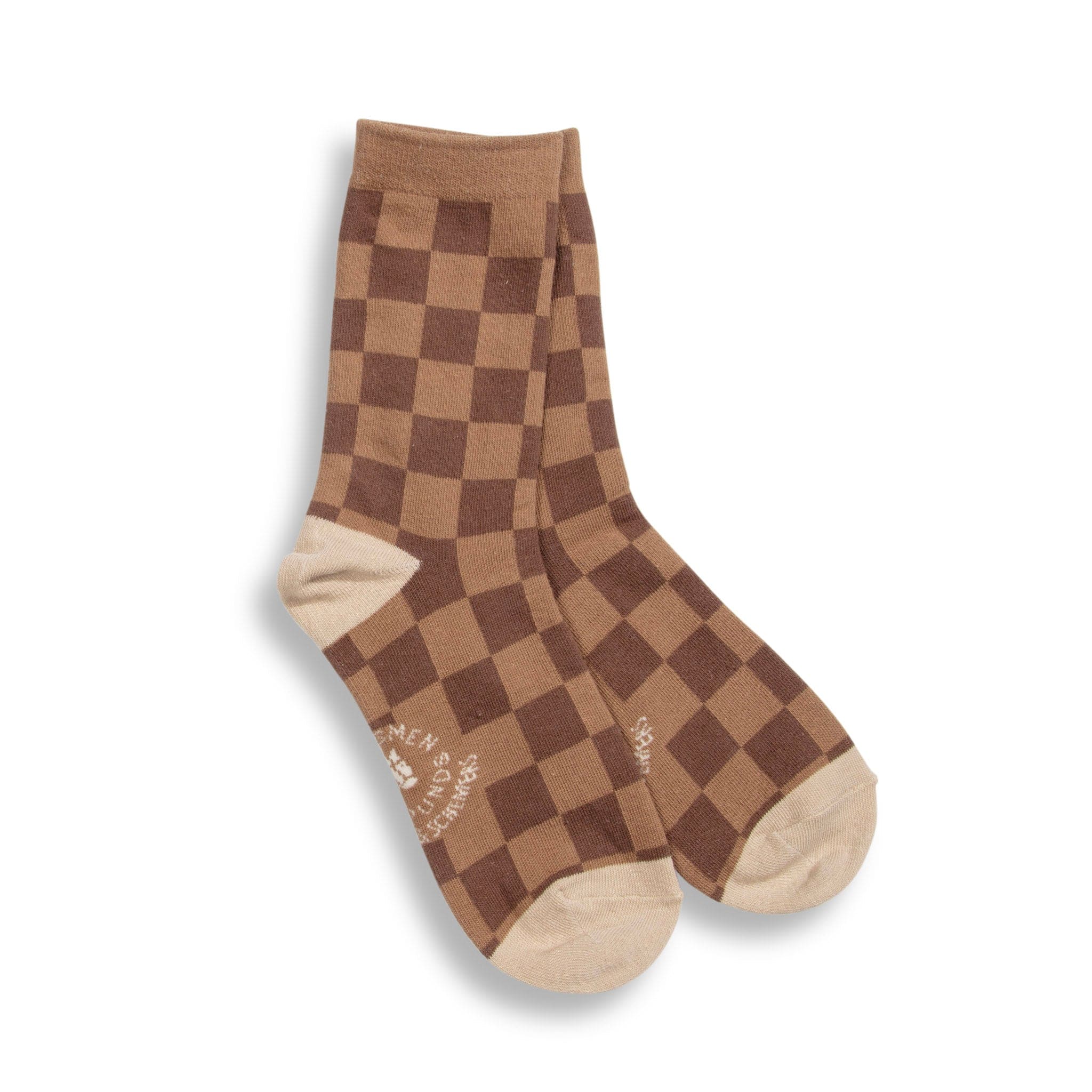 dreamers & schemers Crew Sock COC/BON Huntsmen & Hounds Check This Crew Sock equestrian boot socks boot socks thin socks riding socks pattern socks tall socks funny socks knee high socks horse socks horse show socks