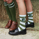 dreamers & schemers Crew Sock Huntsmen & Hounds Lucky Stripe Crew Socks equestrian boot socks boot socks thin socks riding socks pattern socks tall socks funny socks knee high socks horse socks horse show socks