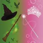 Limited Wicked boot socks with magical witch and fairy theme, handcrafted in USA, one size youth