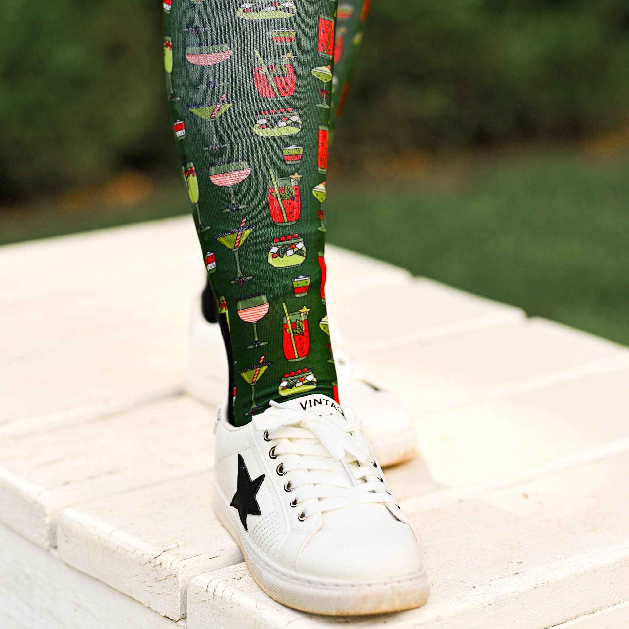 dreamers & schemers Pair & A Spare Jingle Juice Pair & A Spare Socks equestrian boot socks boot socks thin socks riding socks pattern socks tall socks funny socks knee high socks horse socks horse show socks