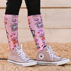 dreamers & schemers Pair & A Spare Kissing Booth Pair & a Spare Socks equestrian boot socks boot socks thin socks riding socks pattern socks tall socks funny socks knee high socks horse socks horse show socks