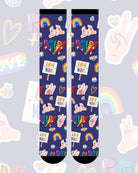Dream & Do Dream & Do Limited Born This Hay Socks equestrian boot socks boot socks thin socks riding socks pattern socks tall socks funny socks knee high socks horse socks horse show socks