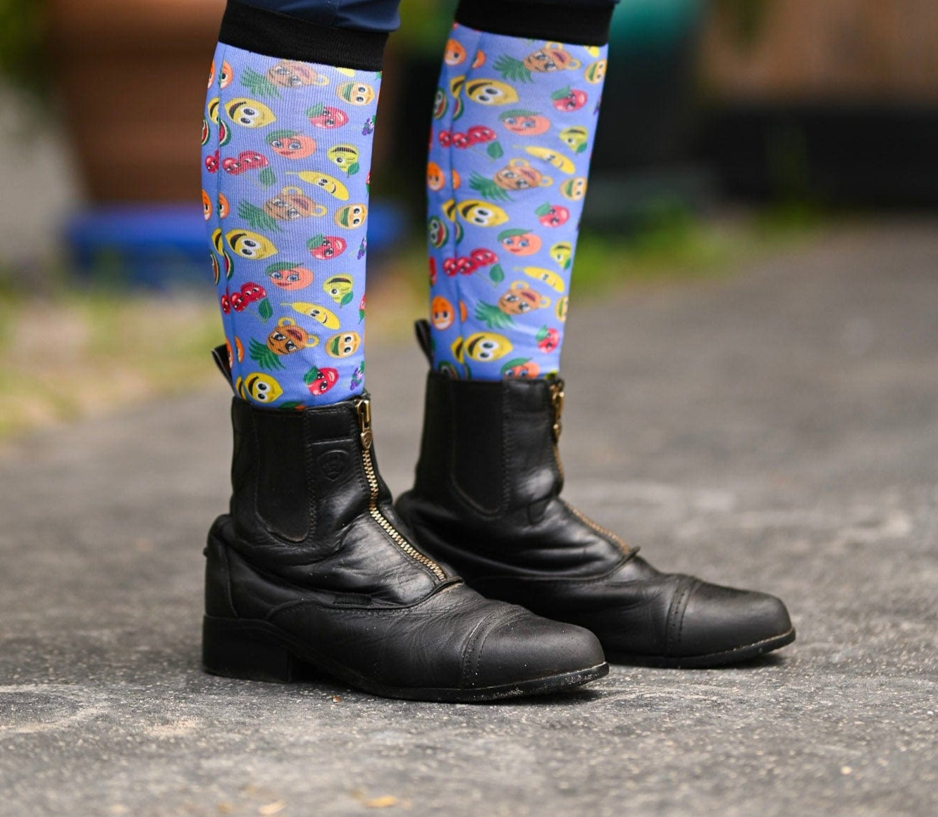 D&S LIMITED EDITION Limited Edition Limited Cartoon Fruit Socks equestrian boot socks boot socks thin socks riding socks pattern socks tall socks funny socks knee high socks horse socks horse show socks