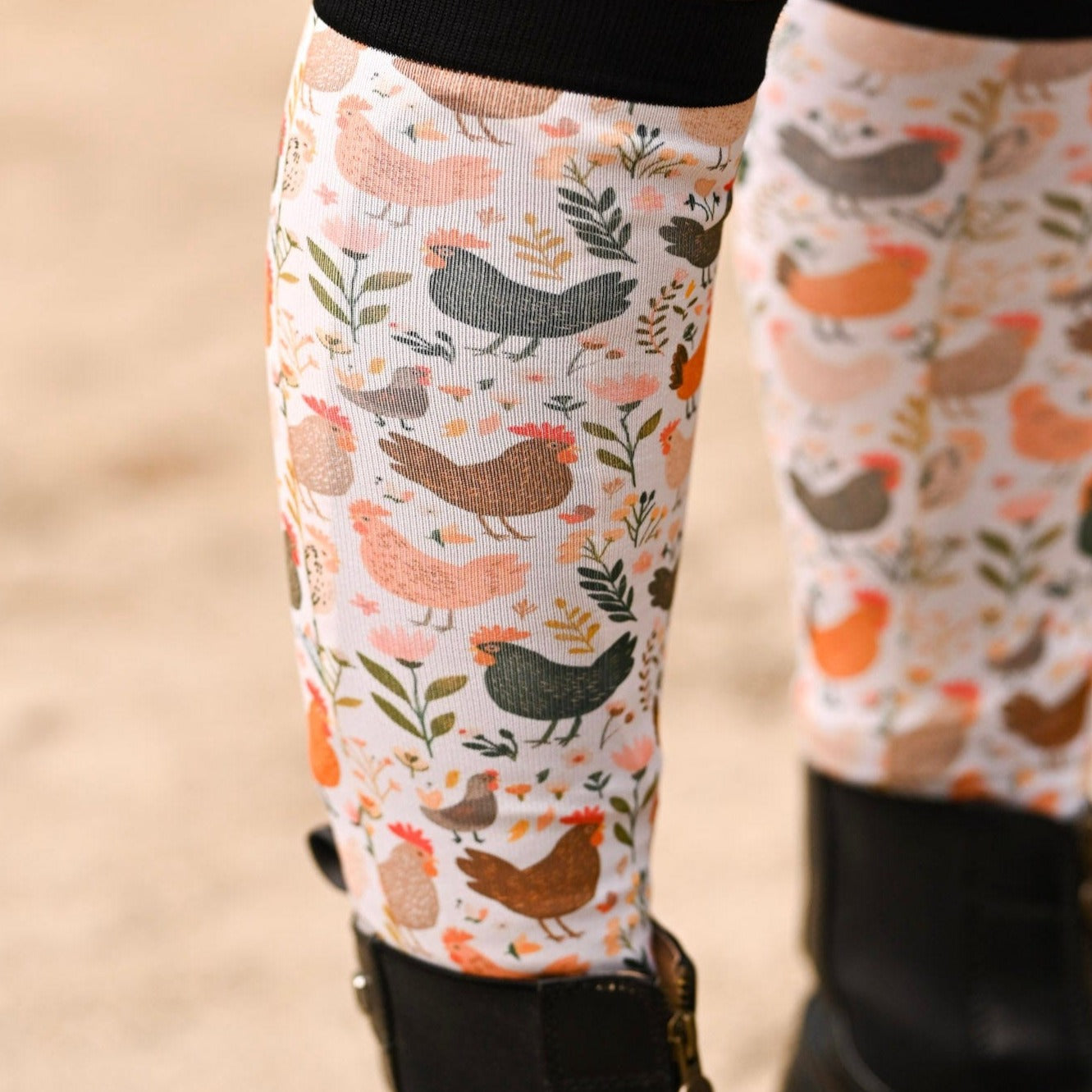 D&S LIMITED EDITION Limited Edition Limited Chicken Lickin' Socks equestrian boot socks boot socks thin socks riding socks pattern socks tall socks funny socks knee high socks horse socks horse show socks